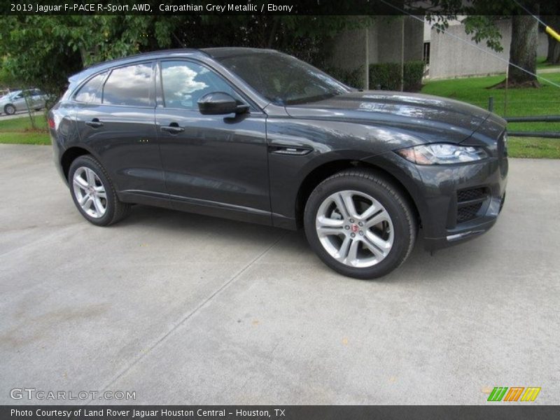 Carpathian Grey Metallic / Ebony 2019 Jaguar F-PACE R-Sport AWD