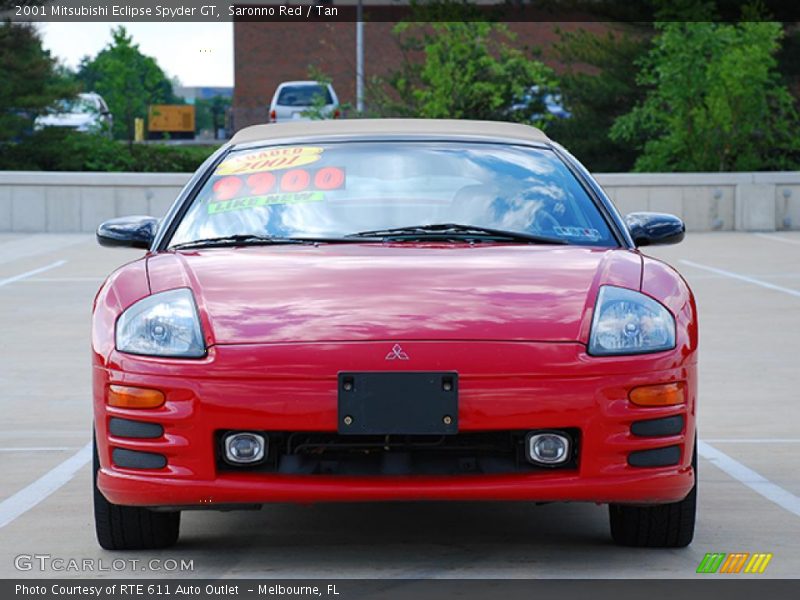 Saronno Red / Tan 2001 Mitsubishi Eclipse Spyder GT