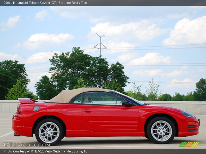 Saronno Red / Tan 2001 Mitsubishi Eclipse Spyder GT