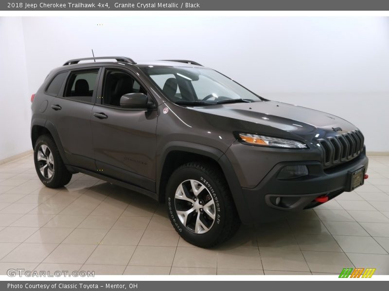 Granite Crystal Metallic / Black 2018 Jeep Cherokee Trailhawk 4x4