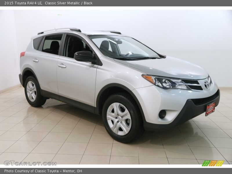 Classic Silver Metallic / Black 2015 Toyota RAV4 LE