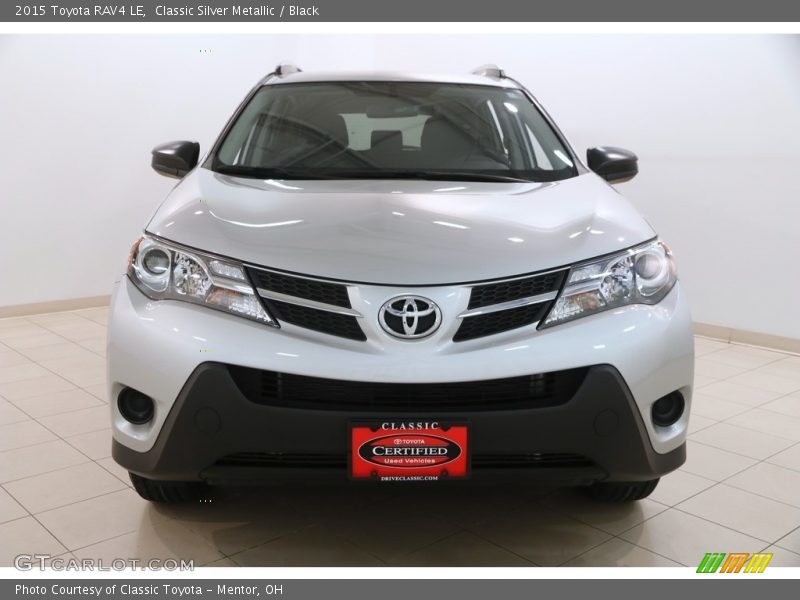 Classic Silver Metallic / Black 2015 Toyota RAV4 LE