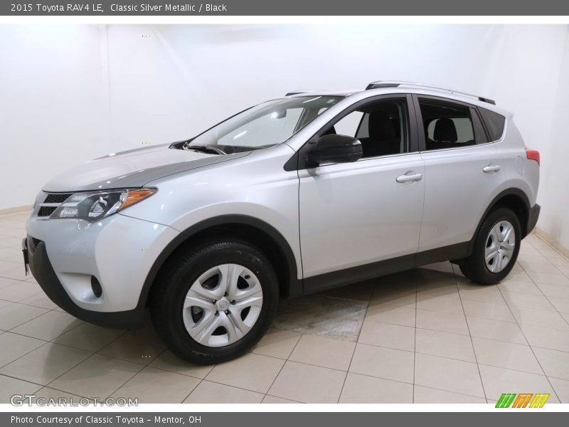 Classic Silver Metallic / Black 2015 Toyota RAV4 LE