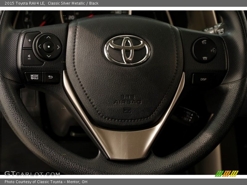 Classic Silver Metallic / Black 2015 Toyota RAV4 LE