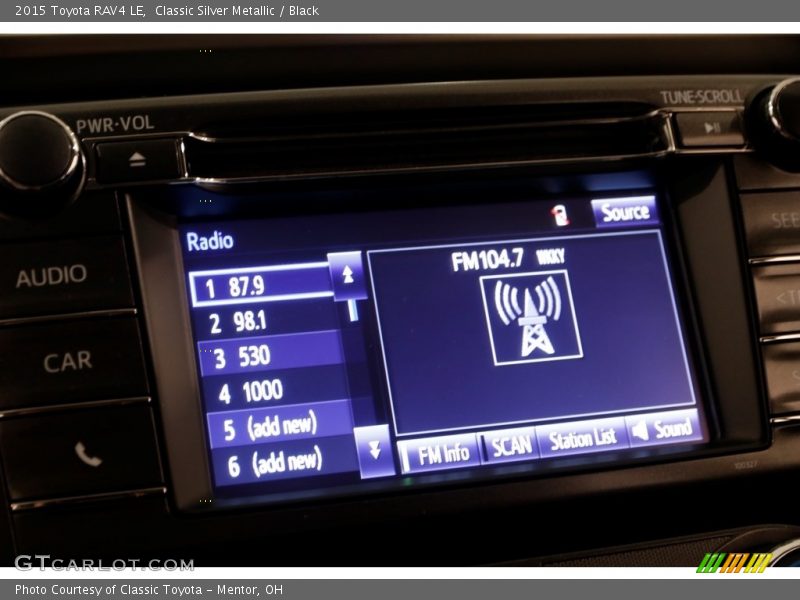 Classic Silver Metallic / Black 2015 Toyota RAV4 LE