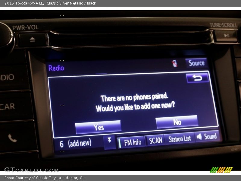 Classic Silver Metallic / Black 2015 Toyota RAV4 LE