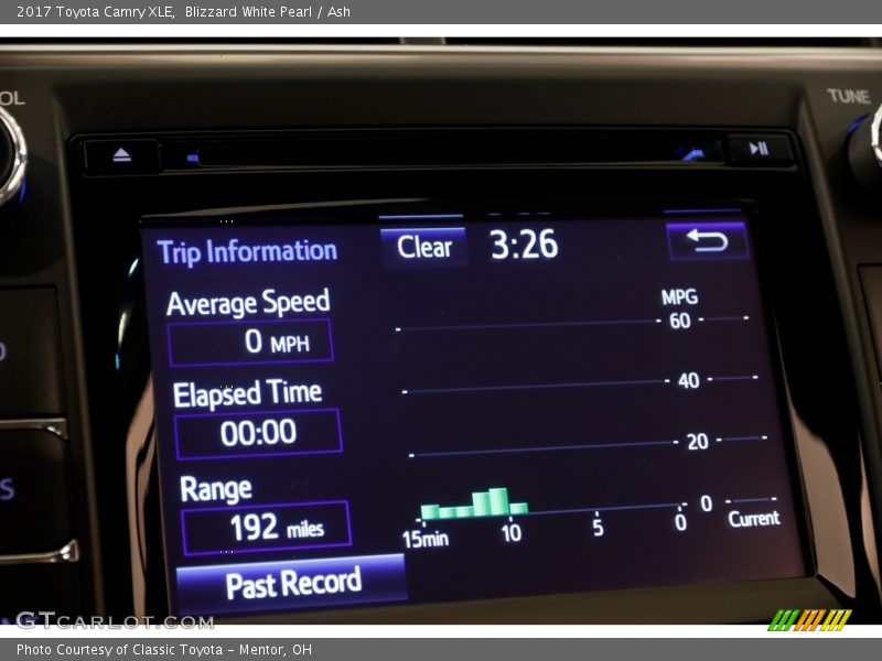 Blizzard White Pearl / Ash 2017 Toyota Camry XLE