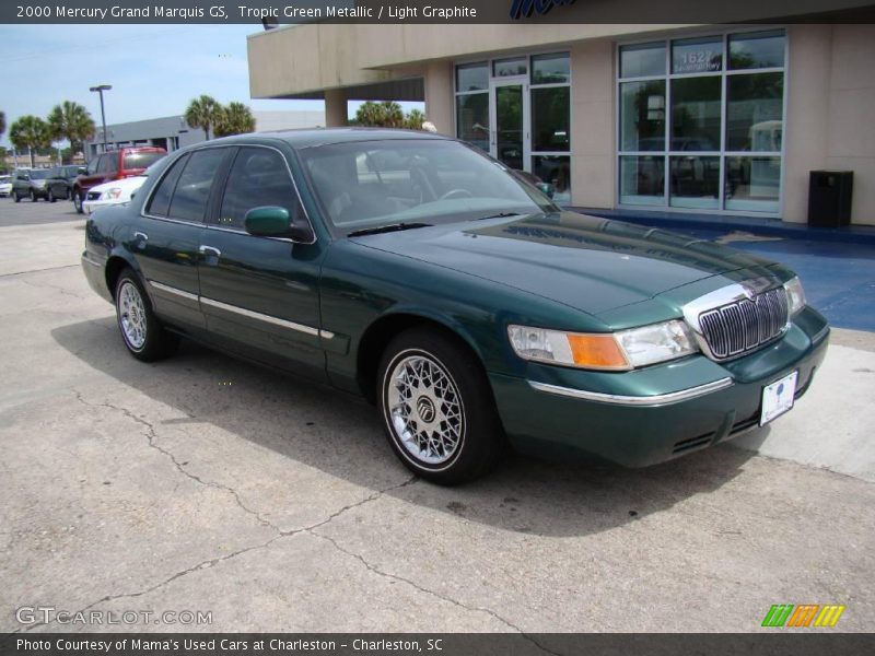 Tropic Green Metallic / Light Graphite 2000 Mercury Grand Marquis GS