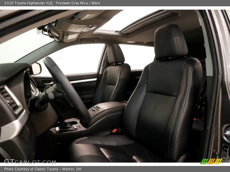 Predawn Gray Mica / Black 2016 Toyota Highlander XLE