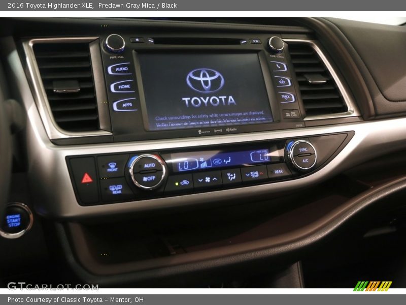 Predawn Gray Mica / Black 2016 Toyota Highlander XLE