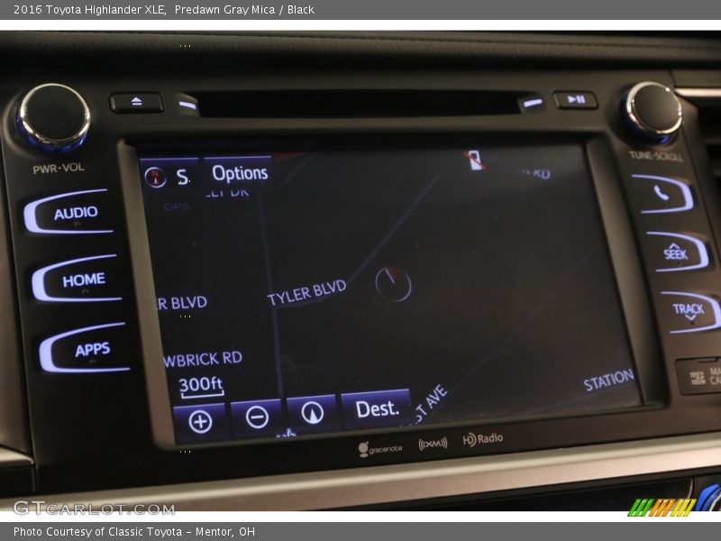 Predawn Gray Mica / Black 2016 Toyota Highlander XLE