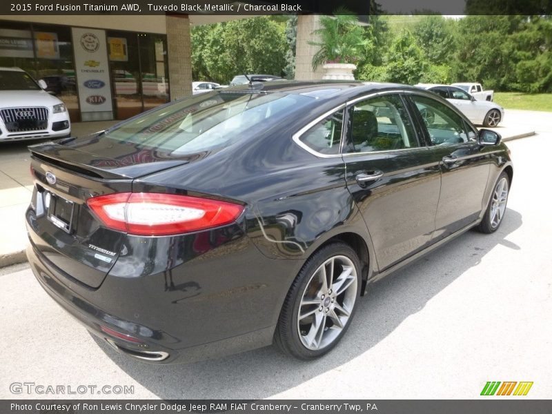 Tuxedo Black Metallic / Charcoal Black 2015 Ford Fusion Titanium AWD