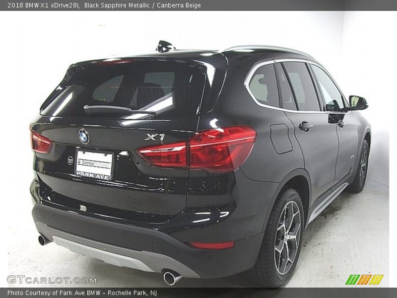 Black Sapphire Metallic / Canberra Beige 2018 BMW X1 xDrive28i