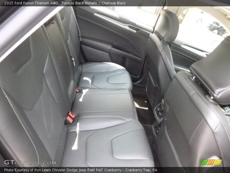 Tuxedo Black Metallic / Charcoal Black 2015 Ford Fusion Titanium AWD