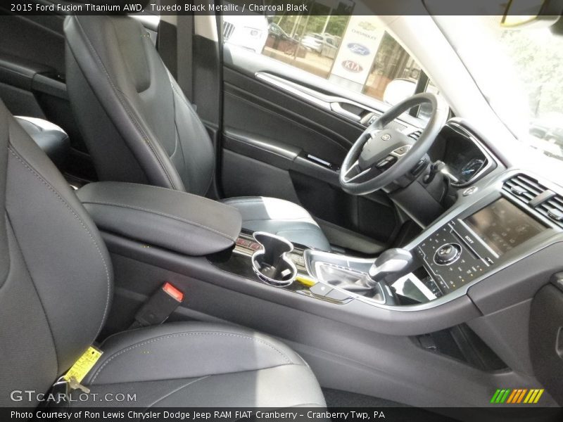Tuxedo Black Metallic / Charcoal Black 2015 Ford Fusion Titanium AWD
