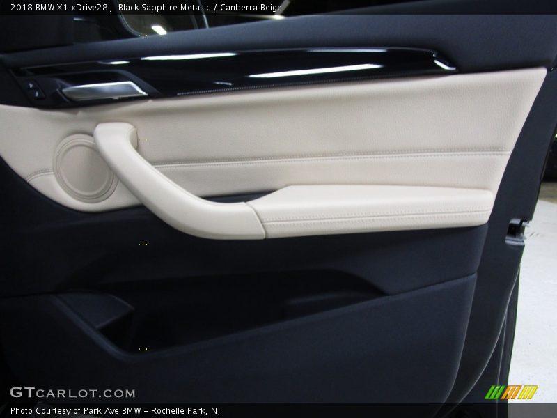 Black Sapphire Metallic / Canberra Beige 2018 BMW X1 xDrive28i