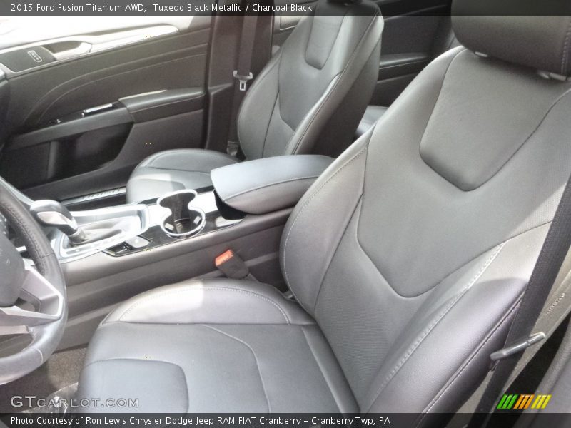 Tuxedo Black Metallic / Charcoal Black 2015 Ford Fusion Titanium AWD