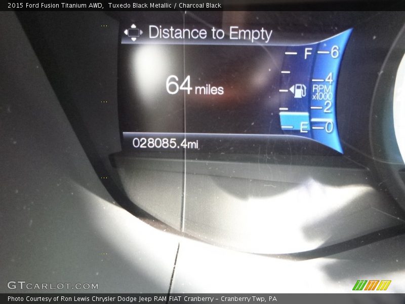 Tuxedo Black Metallic / Charcoal Black 2015 Ford Fusion Titanium AWD