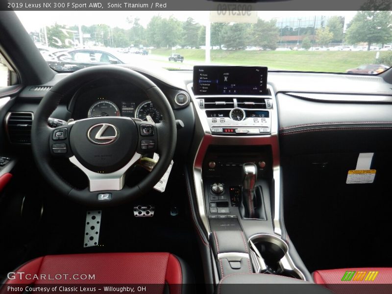 Sonic Titanium / Red 2019 Lexus NX 300 F Sport AWD