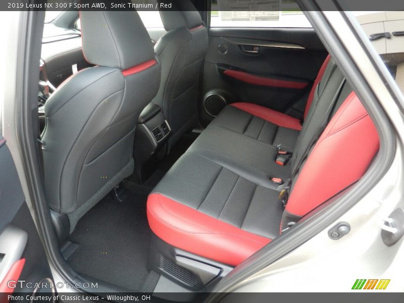 Rear Seat of 2019 NX 300 F Sport AWD