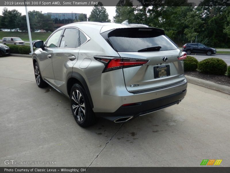 Sonic Titanium / Red 2019 Lexus NX 300 F Sport AWD