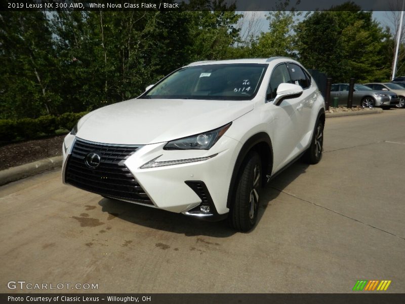 White Nova Glass Flake / Black 2019 Lexus NX 300 AWD