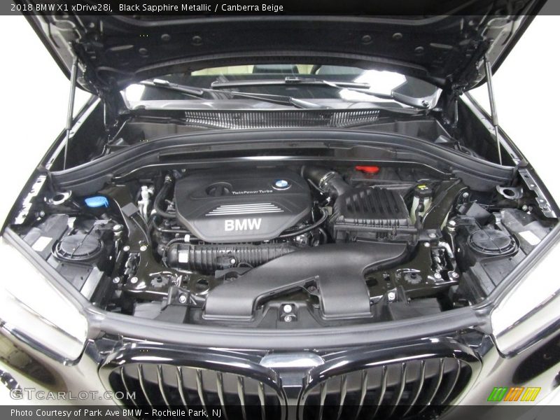 Black Sapphire Metallic / Canberra Beige 2018 BMW X1 xDrive28i