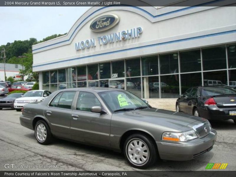 Spruce Green Metallic / Light Flint 2004 Mercury Grand Marquis LS