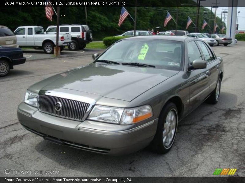 Spruce Green Metallic / Light Flint 2004 Mercury Grand Marquis LS