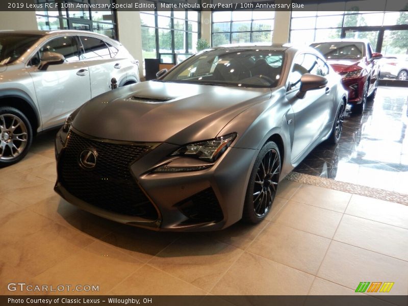 Matte Nebula Gray Pearl / 10th Anniversary Blue 2019 Lexus RC F 10th Anniversary Special Edition
