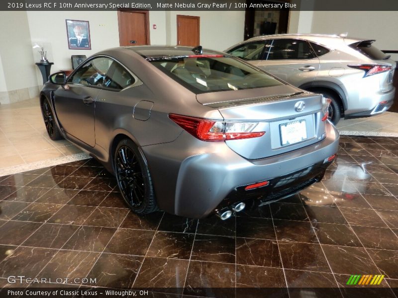 Matte Nebula Gray Pearl / 10th Anniversary Blue 2019 Lexus RC F 10th Anniversary Special Edition