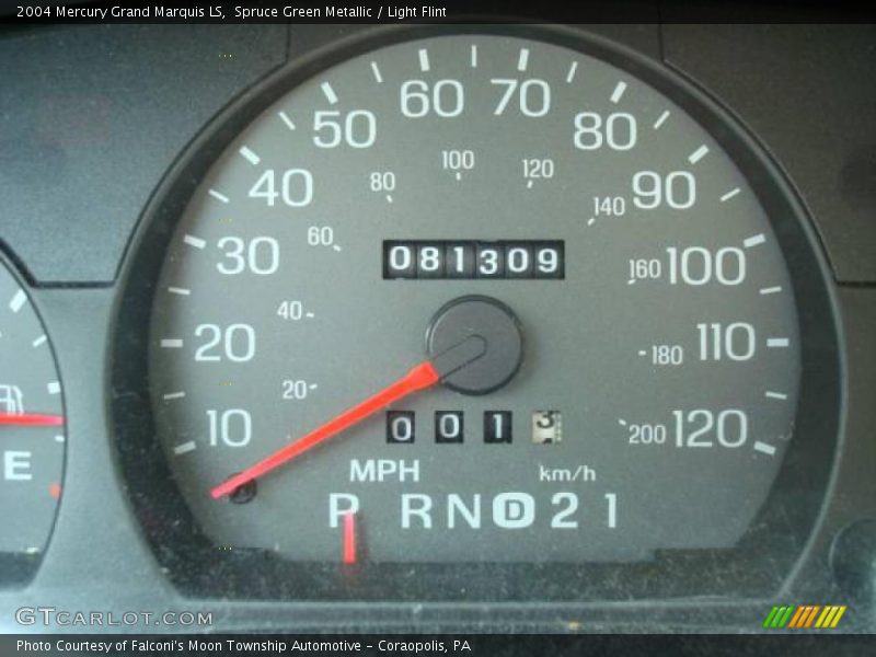 Spruce Green Metallic / Light Flint 2004 Mercury Grand Marquis LS