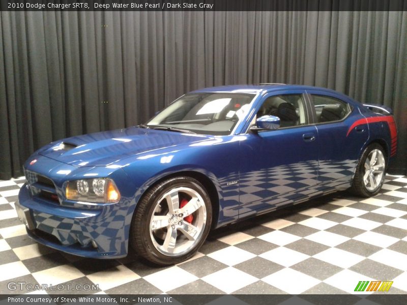 Deep Water Blue Pearl / Dark Slate Gray 2010 Dodge Charger SRT8