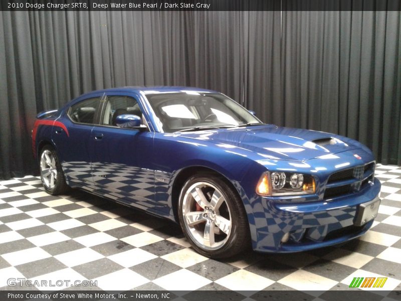 Deep Water Blue Pearl / Dark Slate Gray 2010 Dodge Charger SRT8