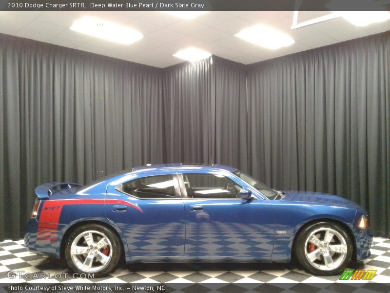 Deep Water Blue Pearl / Dark Slate Gray 2010 Dodge Charger SRT8