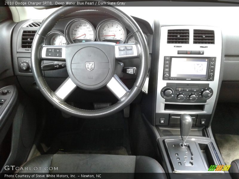 Deep Water Blue Pearl / Dark Slate Gray 2010 Dodge Charger SRT8
