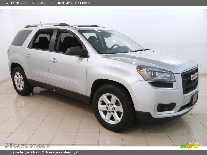 Quicksilver Metallic / Ebony 2014 GMC Acadia SLE AWD