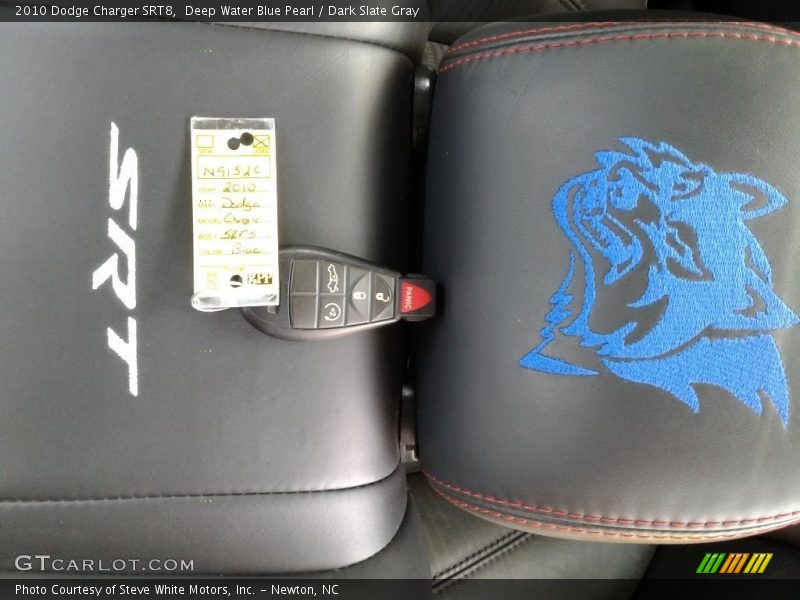 Deep Water Blue Pearl / Dark Slate Gray 2010 Dodge Charger SRT8