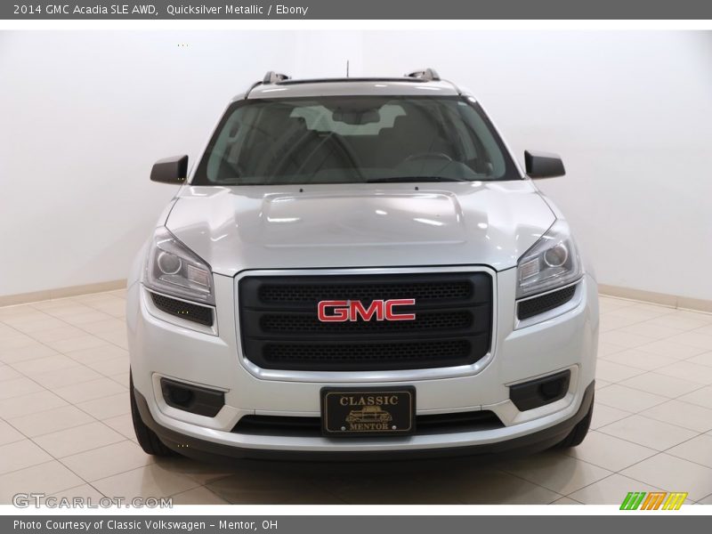 Quicksilver Metallic / Ebony 2014 GMC Acadia SLE AWD