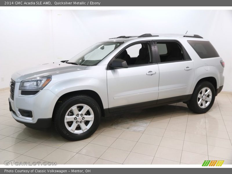 Quicksilver Metallic / Ebony 2014 GMC Acadia SLE AWD