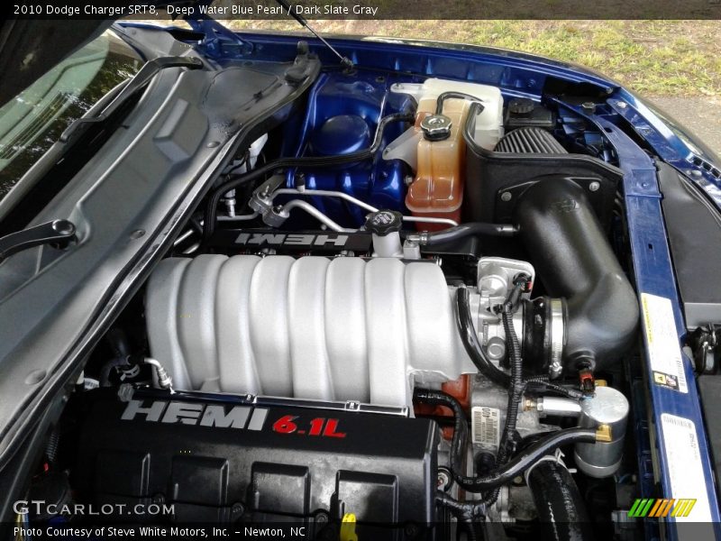 Deep Water Blue Pearl / Dark Slate Gray 2010 Dodge Charger SRT8