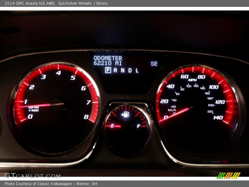 Quicksilver Metallic / Ebony 2014 GMC Acadia SLE AWD