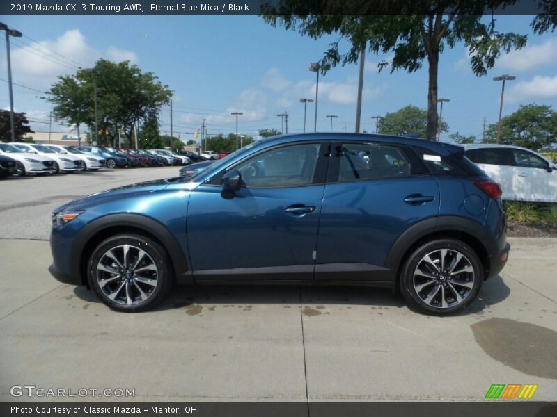 Eternal Blue Mica / Black 2019 Mazda CX-3 Touring AWD