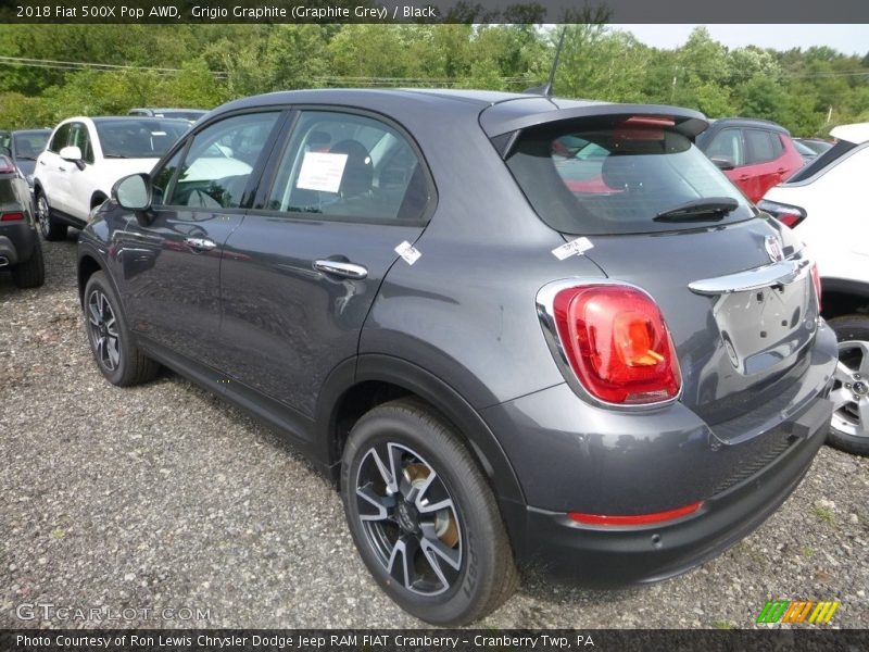 Grigio Graphite (Graphite Grey) / Black 2018 Fiat 500X Pop AWD