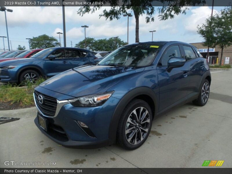 Eternal Blue Mica / Black 2019 Mazda CX-3 Touring AWD
