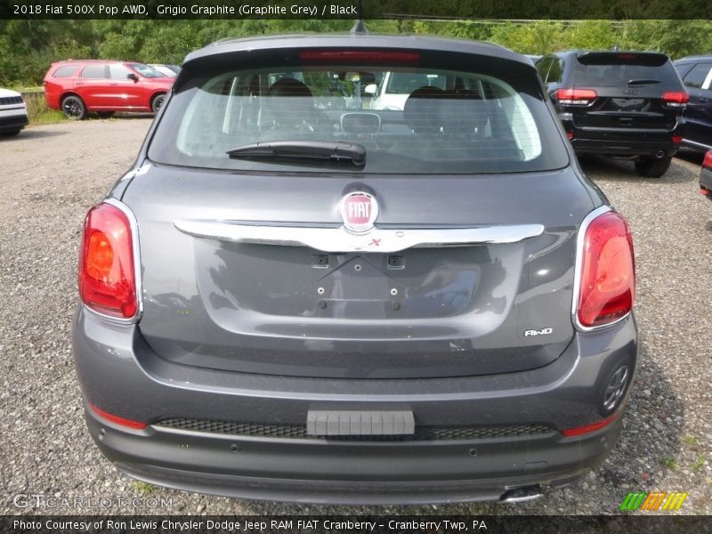 Grigio Graphite (Graphite Grey) / Black 2018 Fiat 500X Pop AWD