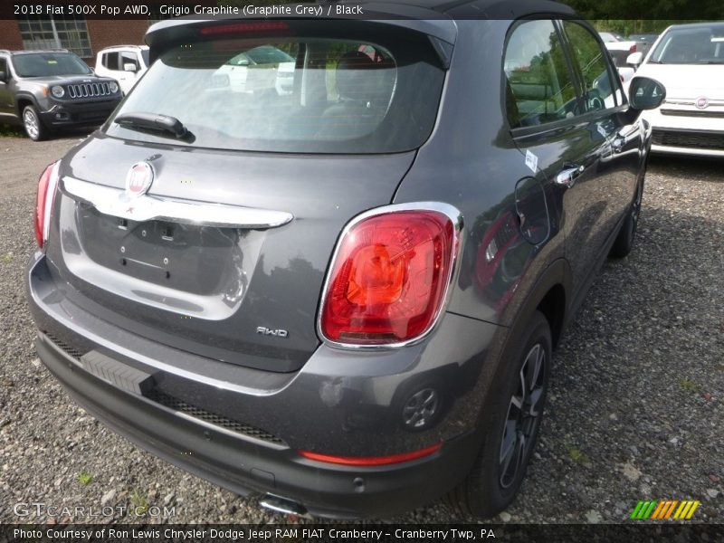 Grigio Graphite (Graphite Grey) / Black 2018 Fiat 500X Pop AWD