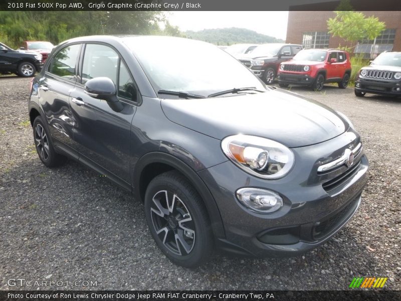 Front 3/4 View of 2018 500X Pop AWD