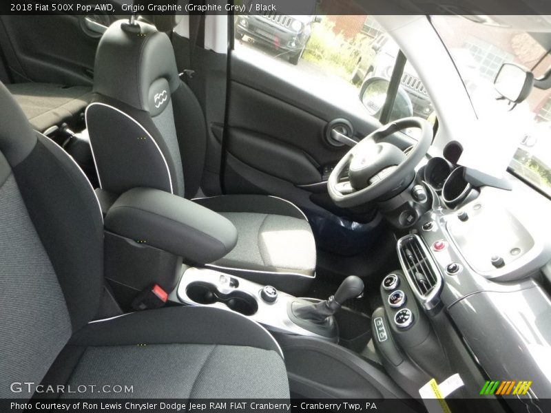 Grigio Graphite (Graphite Grey) / Black 2018 Fiat 500X Pop AWD