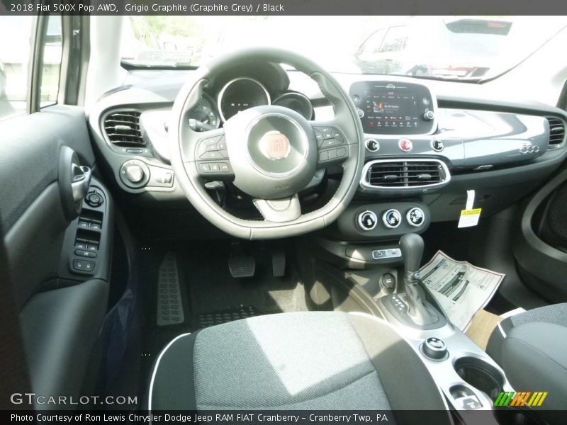 Grigio Graphite (Graphite Grey) / Black 2018 Fiat 500X Pop AWD